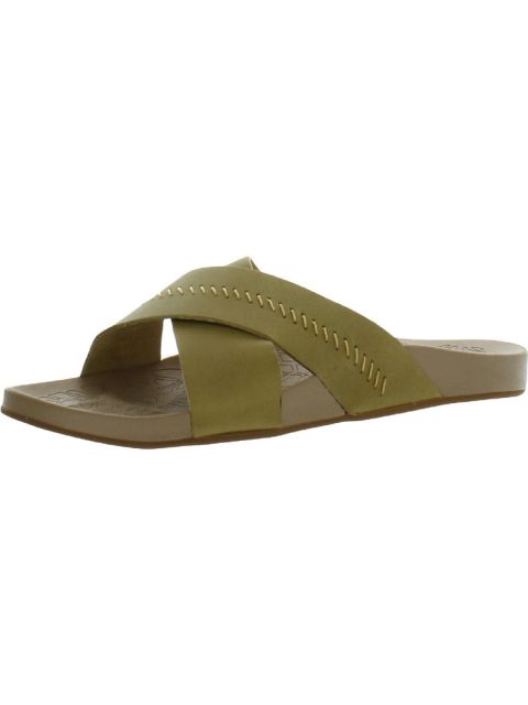 Kipe’a ‘Olu Womens Leather Footbed Slide Sandals