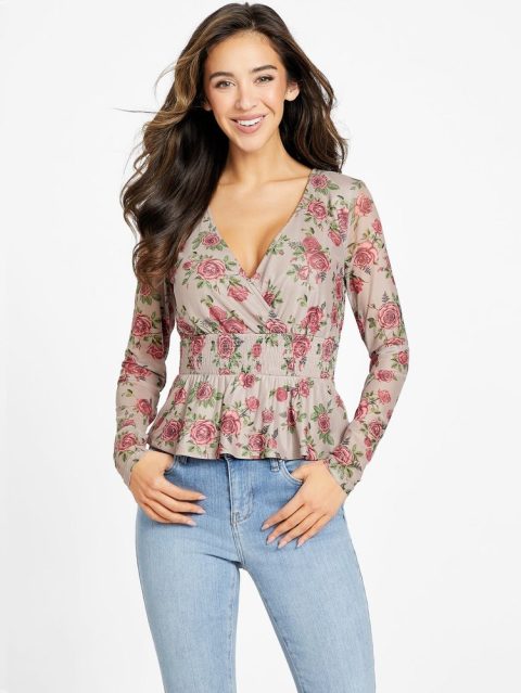 Diamante Semi-Sheer Top