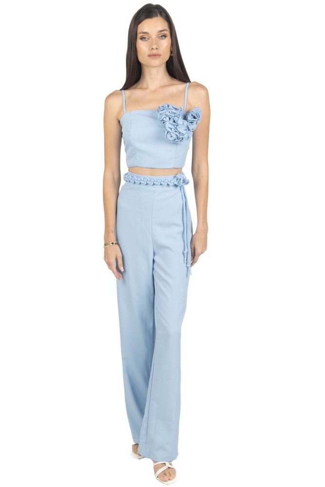 Rosalia Pants and Top Set In Celeste 7705919848508