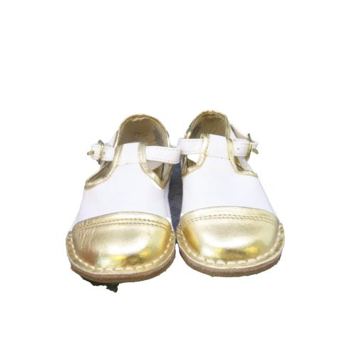 Cole Haan Girls White | Gold Shoes 7805875552316