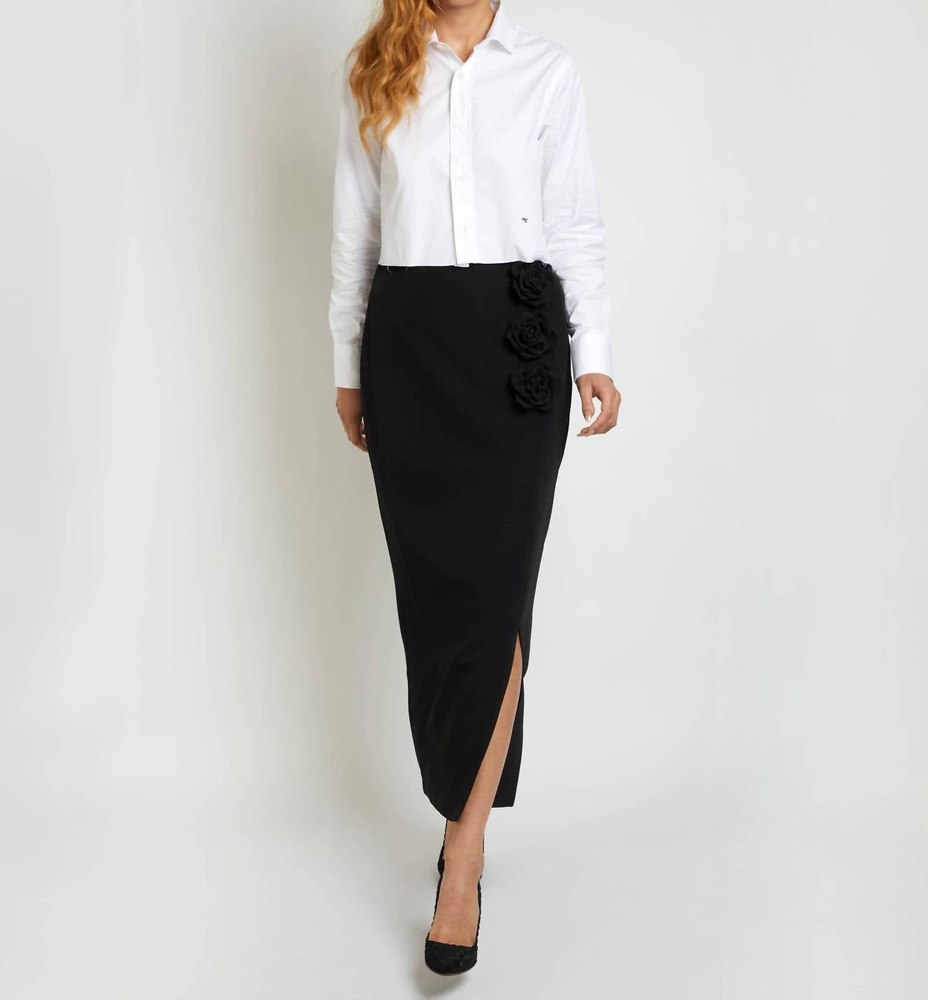 La Rosette Skirt In Black 7833382977596
