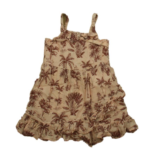 Janie and Jack Girls Pink Palm Trees Dress 7805880795196