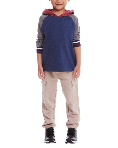 Andy & Evan Jersey Hooded T-Shirt & Jogger Set