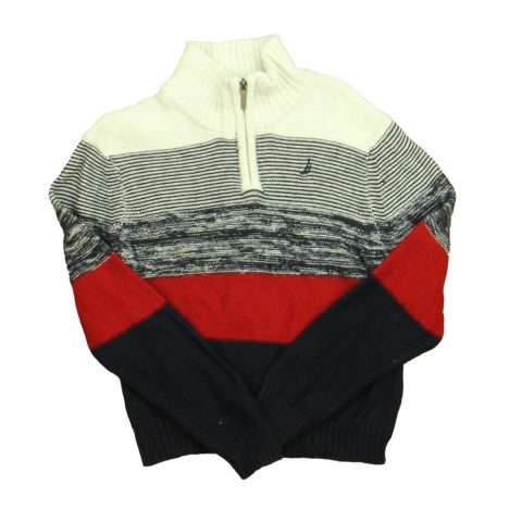 Nautica Boys Ivory | Red | Navy Sweater 7805885022268