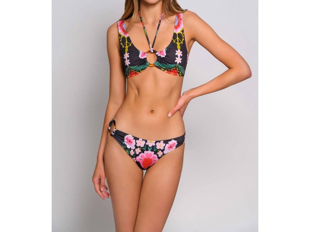 Valenza Bikini Bottom In Mirrored Greenery 7833388843068
