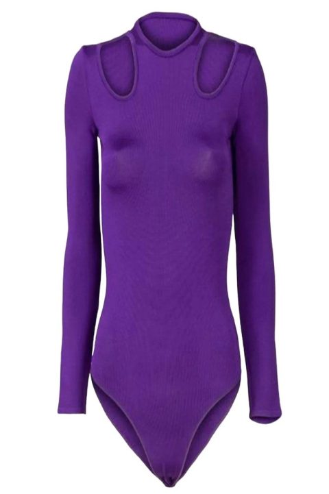 Women’s Maria Flor Bodysuit In Purple 7705935577148