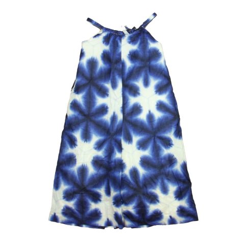Janie and Jack Girls Blue | White Romper 7805886431292