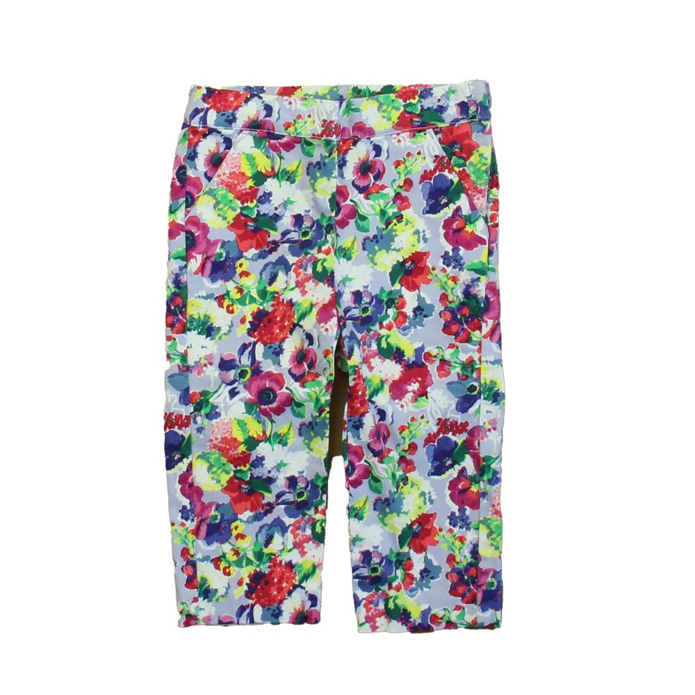 Janie and Jack Girls Purple | Flower Pants 7805895835708