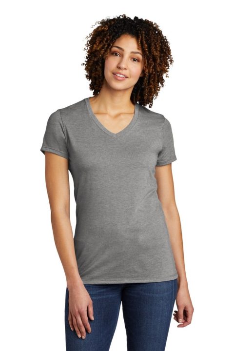 Allmade Women’s Tri-Blend V-Neck Tee. AL2018