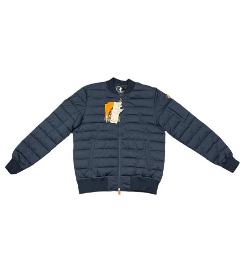 Men’s Puffer Shirt Jacket In Navy Blue