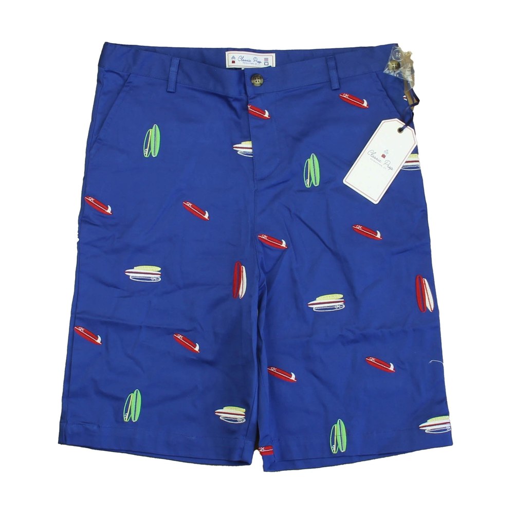 Classic Prep Boys Surfboard on Mazarine Blue Shorts Size: 6-14 Years 7805897670716