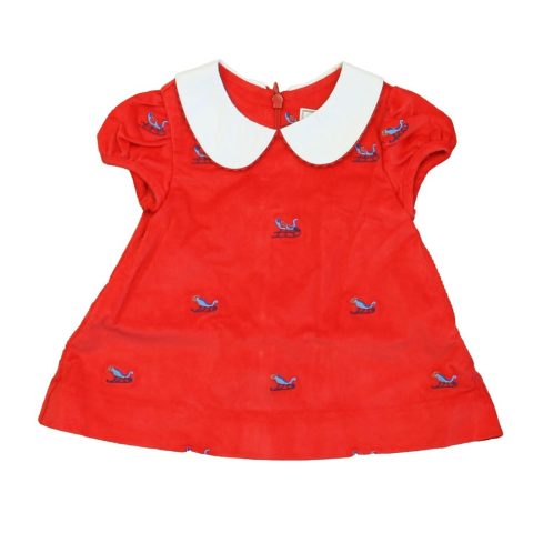 Classic Prep Girls Tomato with Sleighs Dress 7805898096700