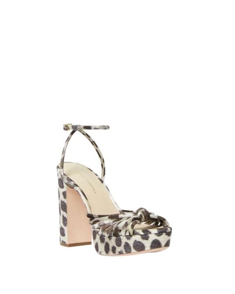 Rivka Knot Platform Sandal In Leopard 7705992986684