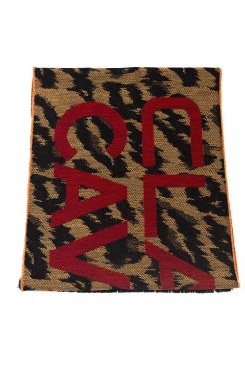 Cavalli Class Exotic Animalier Fantasy Logo Men’s Scarf