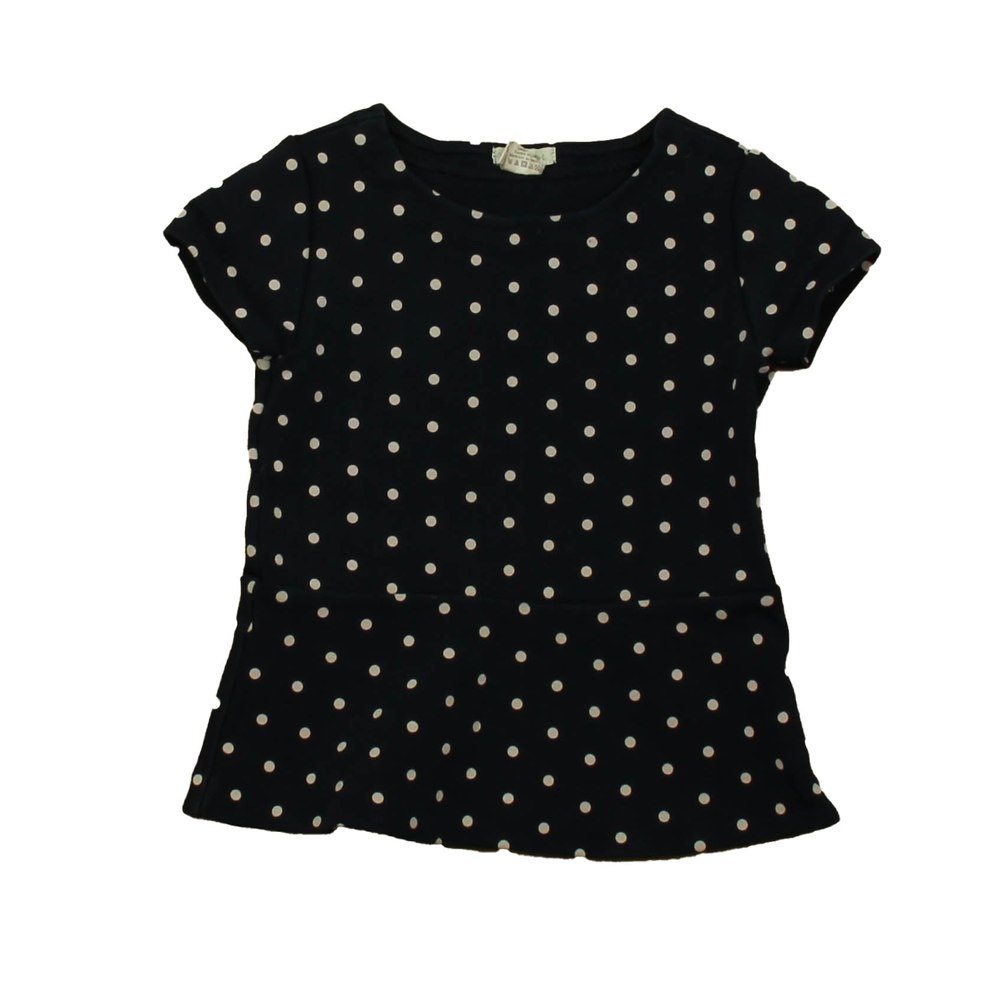 Crewcuts Boys Navy Polka Dots Short Sleeve Shirt 7805901045820