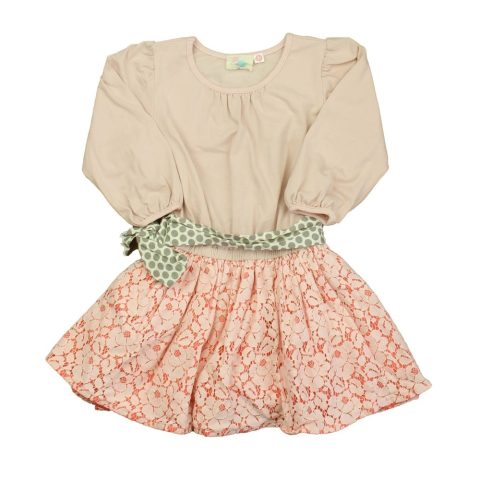 Elestory Girls Pink | White | Gray Dress 7805908123708