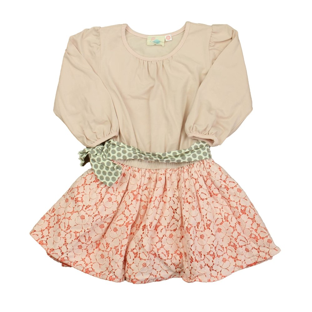 Elestory Girls Pink | White | Gray Dress 7805908123708