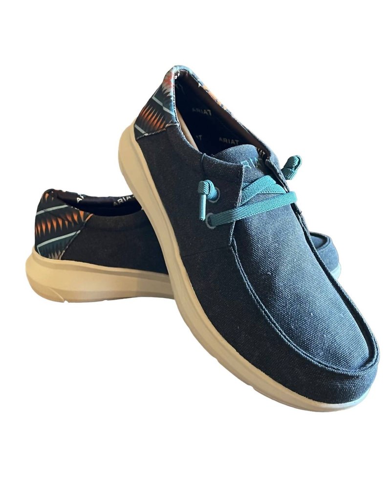 Men’s Hilo 2.0 Stretch Shoes In Charcoal Blue/blue Aztec