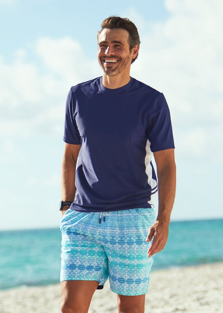 Men’s Navy Short Sleeve Rashguard