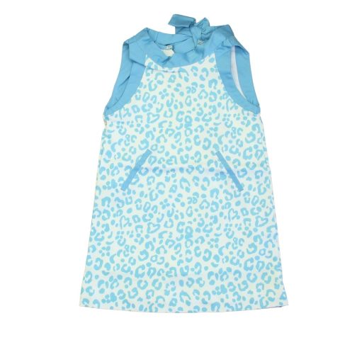 Classic Prep Girls Robin’ Egg Leopard Dress 7805913661500