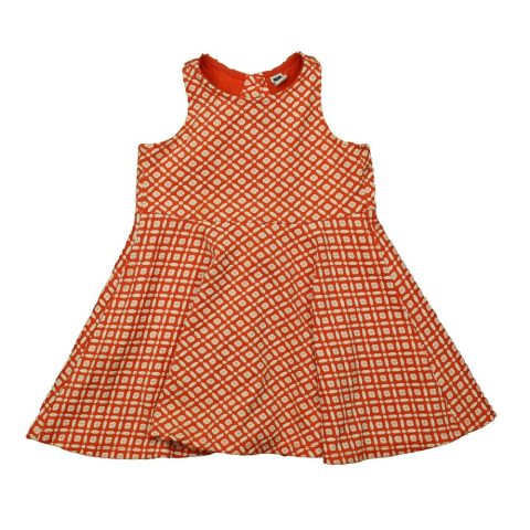 Janie and Jack Girls Coral | White Dress 7805914906684