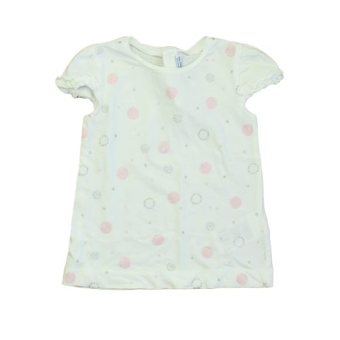 Mayoral Girls White | Pink | Silver Short Sleeve Shirt 7805916512316