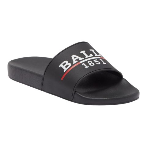 Bally Samuel Men’s 6238702 Black Rubber Pool Slide Sandals