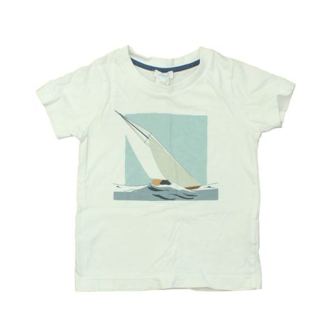 Jacadi Boys White | Sailboat T-Shirt 7805920116796