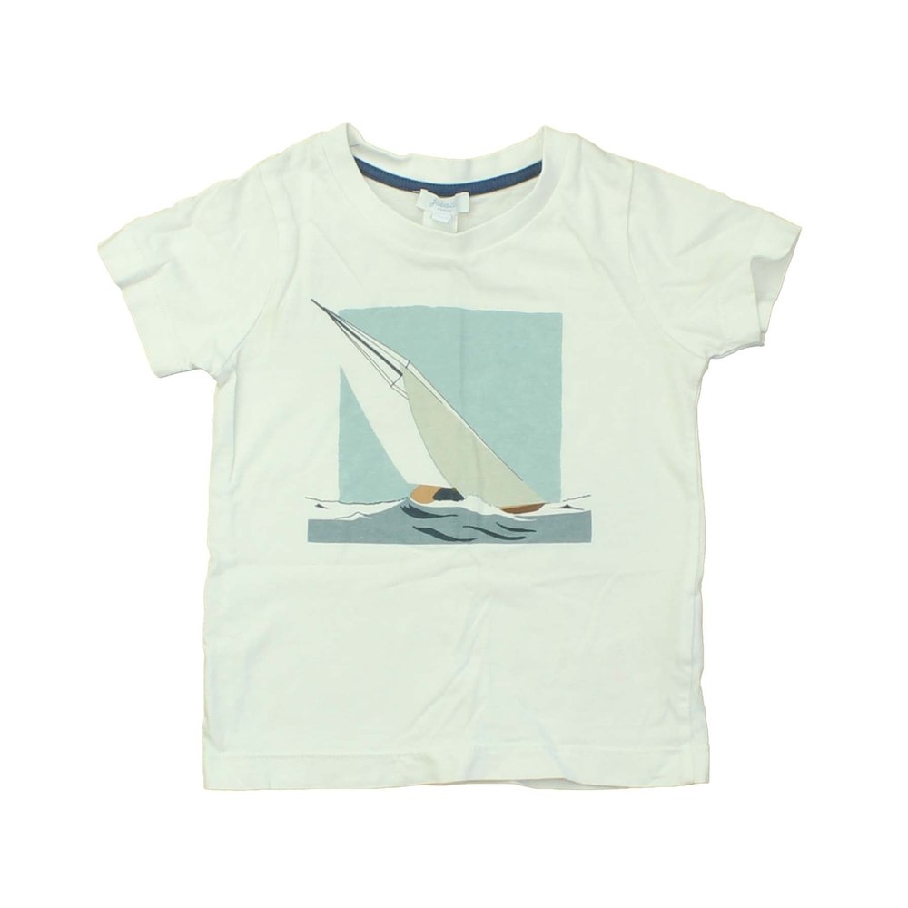 Jacadi Boys White | Sailboat T-Shirt 7805920116796