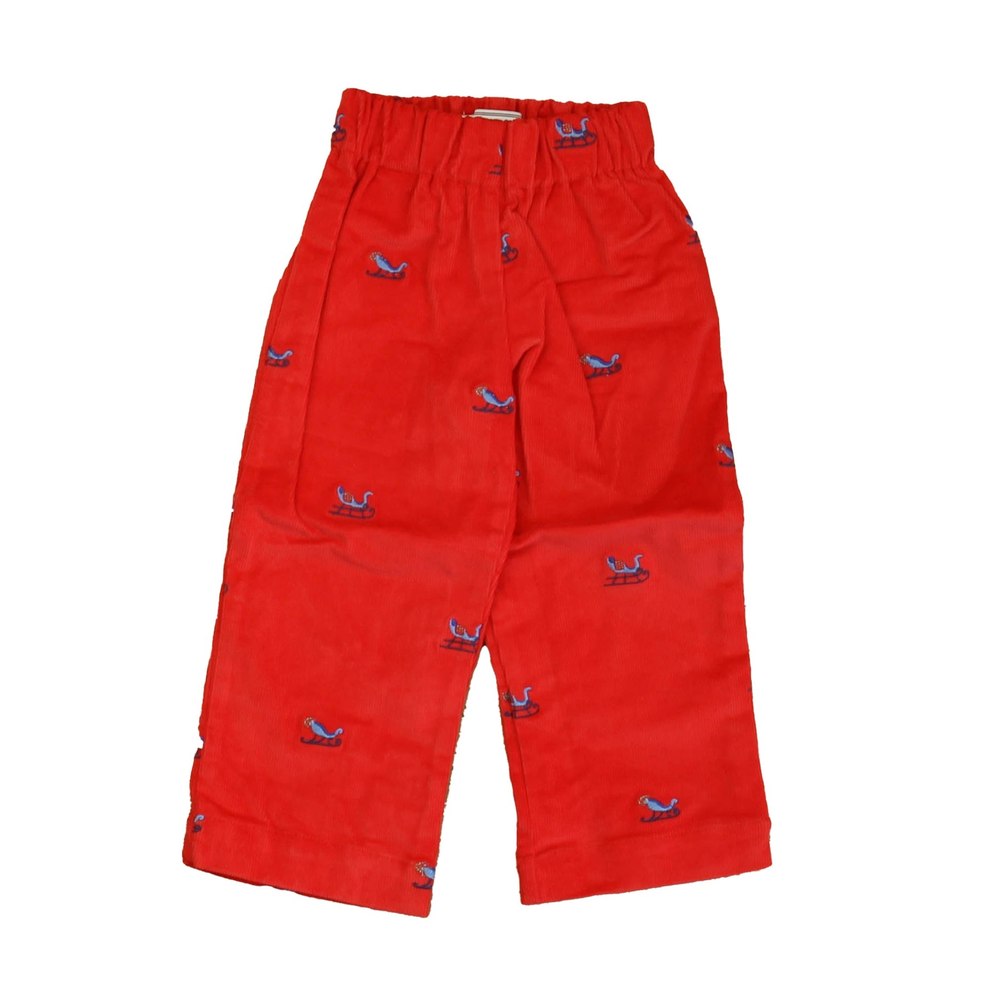 Classic Prep Boys Tomato with Sleighs Corduroy Pants Size: 12-24 Months 7805920673852