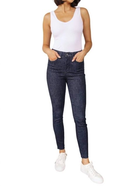 High Rise Control Top Skinny Jeans In Dark Wash 7706050560060