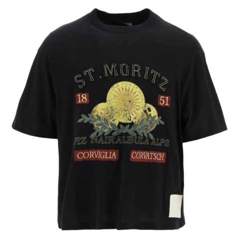 Bally 6302918 Men’s Black St. Moritz 100% Cotton T-Shirt 7706080837692
