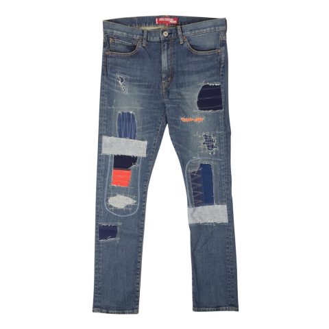 Junya Watanabe Cotton Patchwork Jeans – Blue