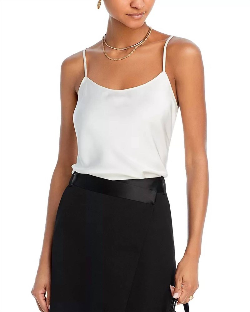 Becca Spaghetti Strap Tank In Ivory 7706098303036