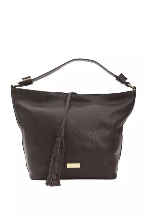 Pompei Donatella Elegant Leather Shoulder Bag in Earthy Women’s