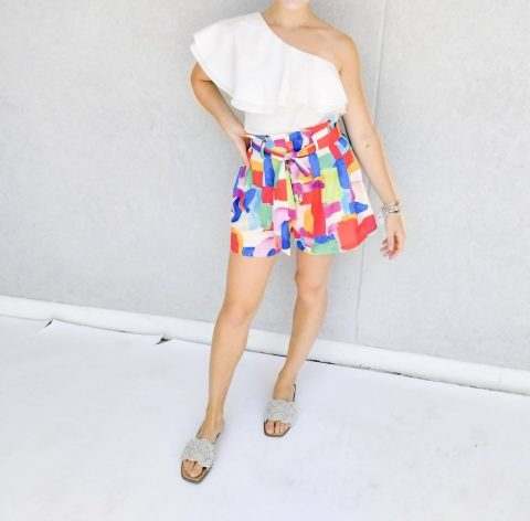 Belted Short In Multi Color 7706120060988
