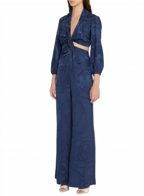 Arnetia Jumpsuit In Eggplant Floral 7706130939964