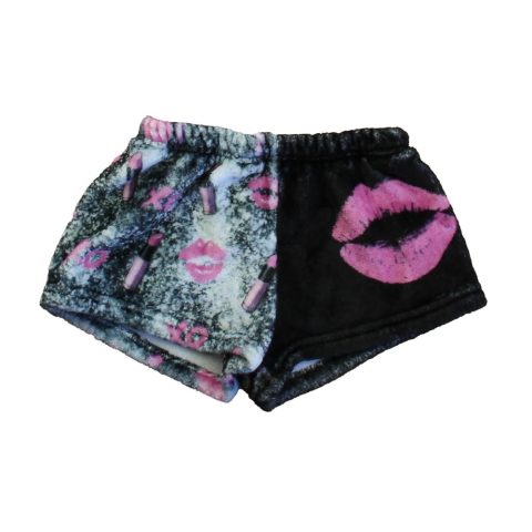 Penelope Wildberry Girls Black | Pink Lipstick Pajamas 7805923917884