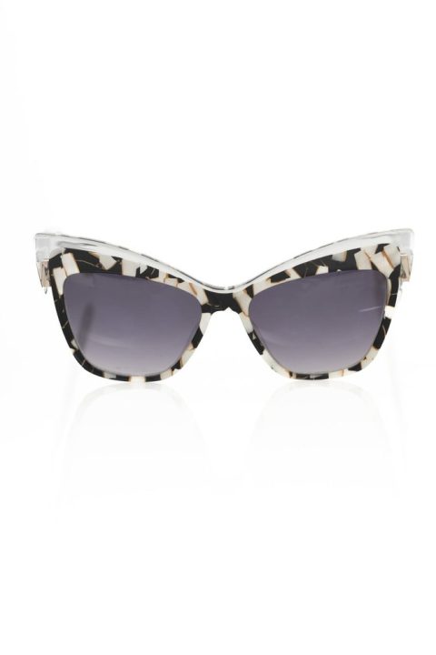 Frankie Morello Chic Cat Eye Sunglasses with Pearly Women’s Accent
