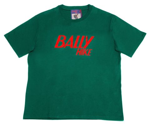 Bally 6238608 Men’s Hike Green Cotton Logo T-Shirt 7706149879868