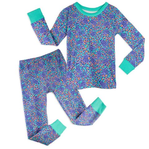 Mightly Girls Purple Leopard 2-piece Pajamas 7805929685052