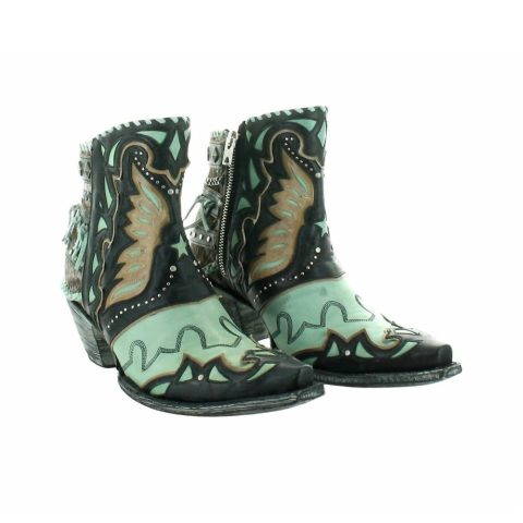 Women’s Eagle Flight Boots In Black/aqua 7706159579196
