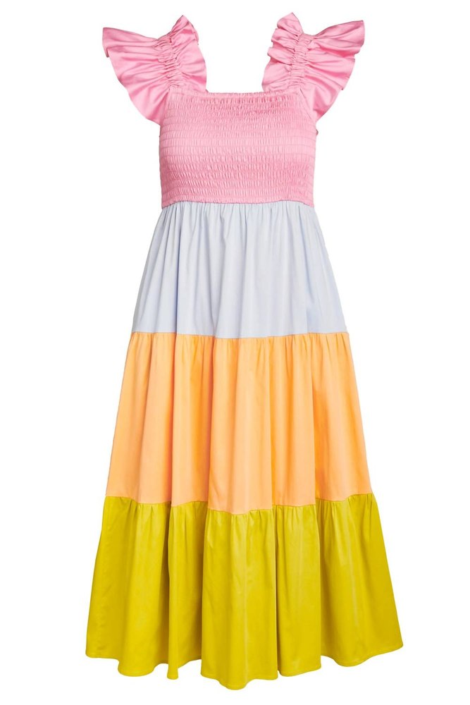 The Bray Dress In Colorblock