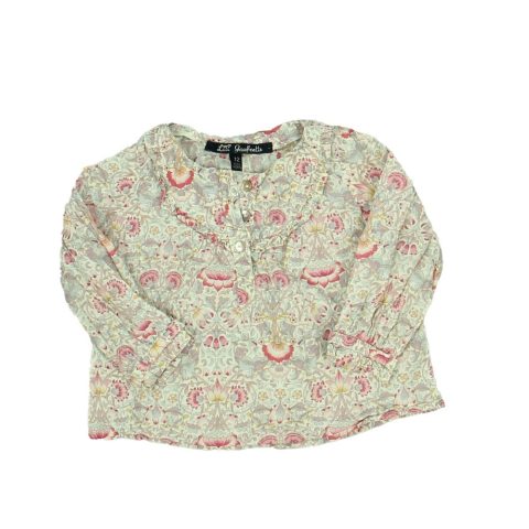 Lili Gaufrette Girls Purple | Pink | Floral Long Sleeve Shirt 7805931225148