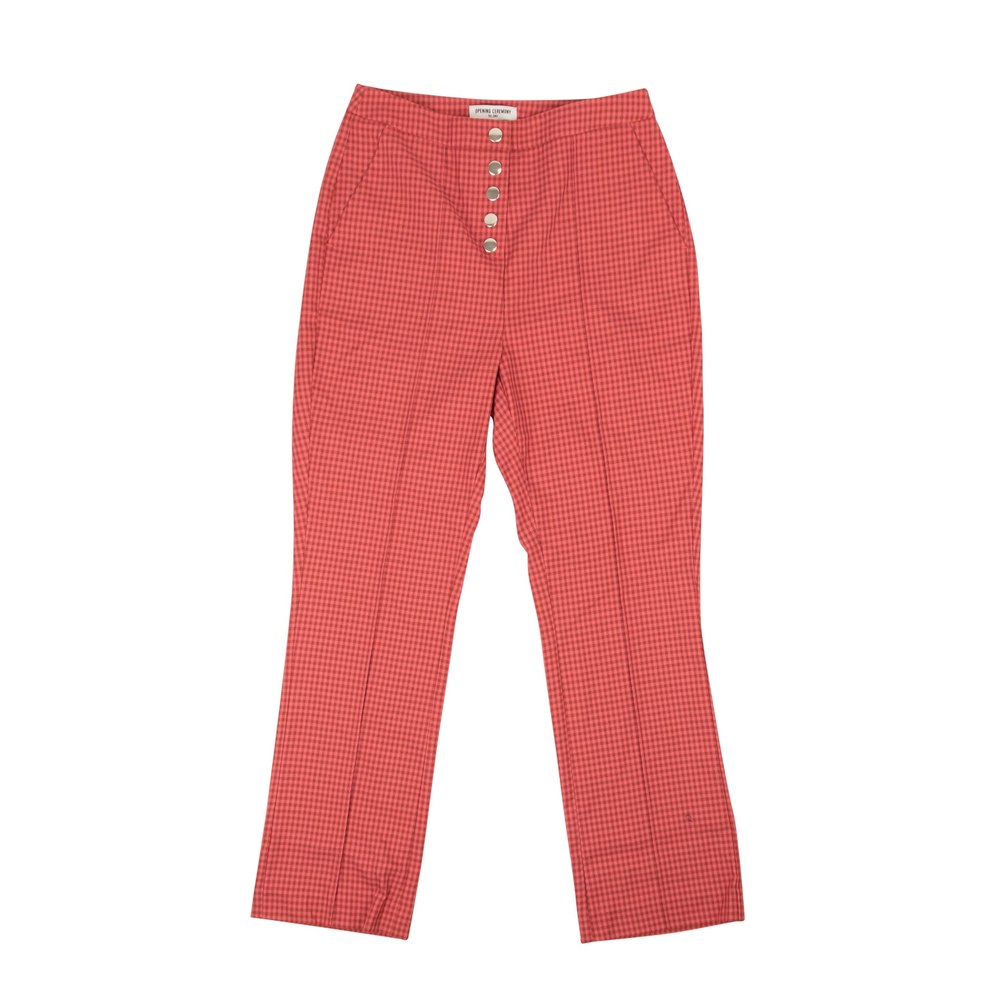 Opening Ceremony Snap Front Gingham Pant – Rust