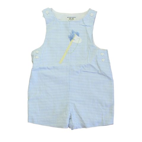 Florence Eiseman Boys Blue | White Romper 7805941448764