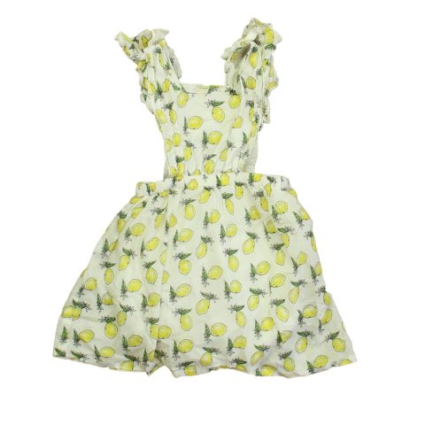 Lil Lemons Girls White Lemons Romper 7805942038588