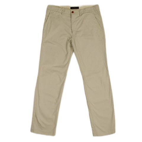 Beige Cotton Pants