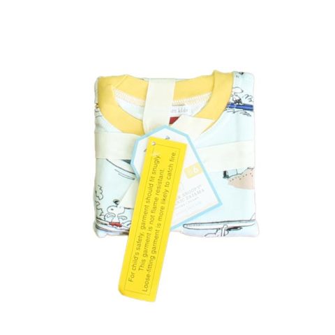 Pottery Boys Blue Peanuts 2-piece Pajamas 7805949313084