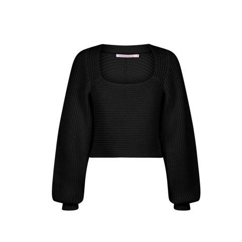 Women’s Bruna Ribbed Sweater In Black